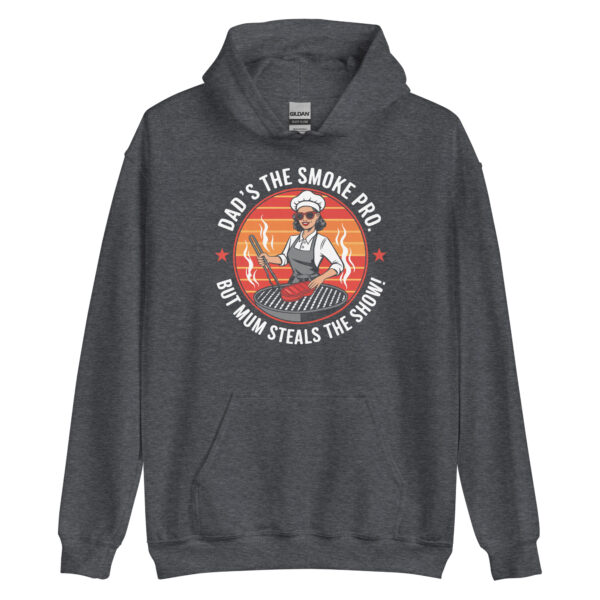 Dad’s the Smoke Pro, But Mum Steals the Show! (Unisex Hoodie) - Image 5