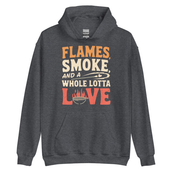 Flames, Smoke, and a Whole Lotta Love! (Unisex Hoodie) - Image 5