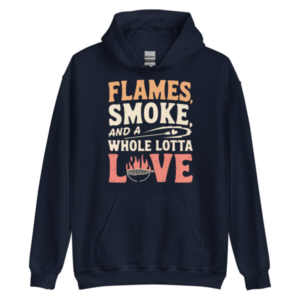 Flames, Smoke, and a Whole Lotta Love! (Unisex Hoodie) - Image 3
