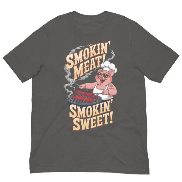 Smokin’ Meat, Smokin’ Sweet! (Male Pig - Unisex T-shirt) - Image 11