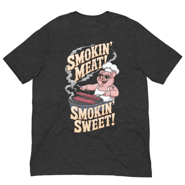 Smokin’ Meat, Smokin’ Sweet! (Male Pig - Unisex T-shirt) - Image 9