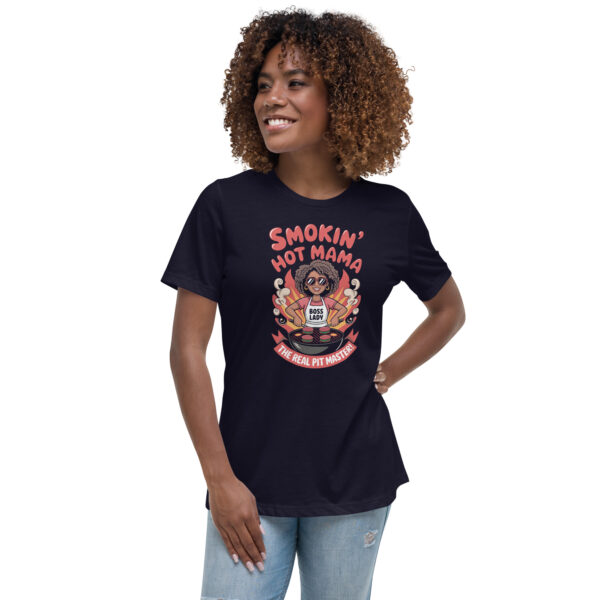 Mum Is Hot on the Grill, Dad’s Chillin’ Still! (Women's Relaxed T-Shirt) - Image 2