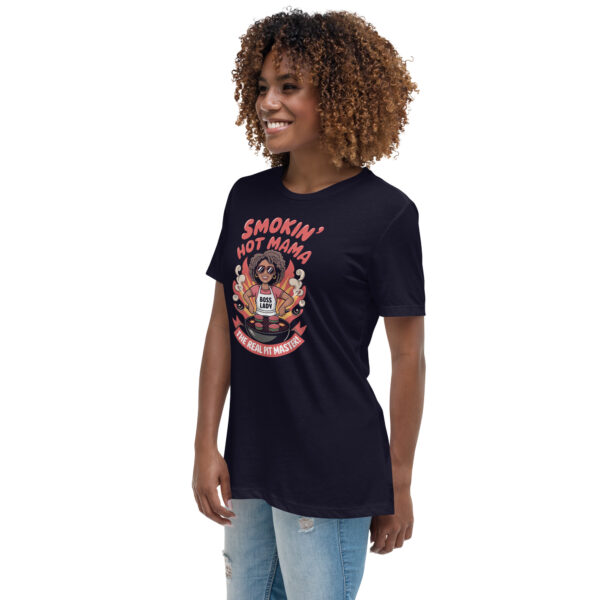 Mum Is Hot on the Grill, Dad’s Chillin’ Still! (Women's Relaxed T-Shirt) - Image 3