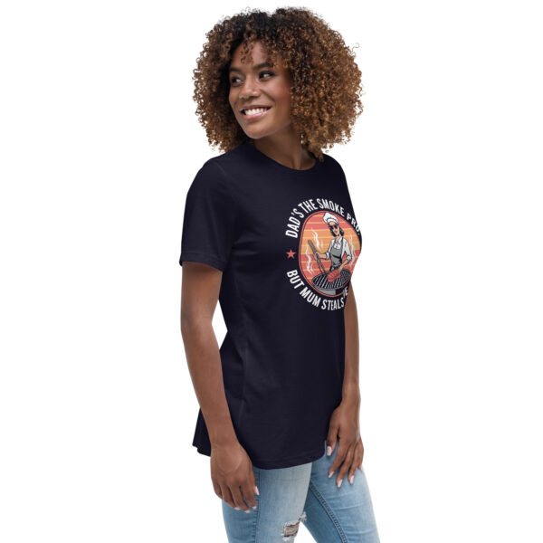Dad’s the Smoke Pro, But Mum Steals the Show! (Women's Relaxed T-Shirt) - Image 3