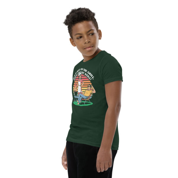 Mum Is Hot on the Grill, Dad’s Chillin’ Still (Youth Short Sleeve T-Shirt) - Image 11