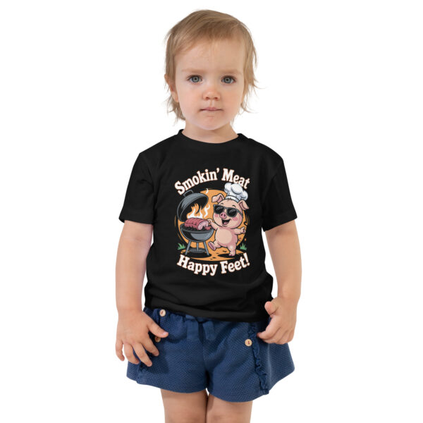 Smokin' Meat, Happy Feet (Toddler Short Sleeve Tee)