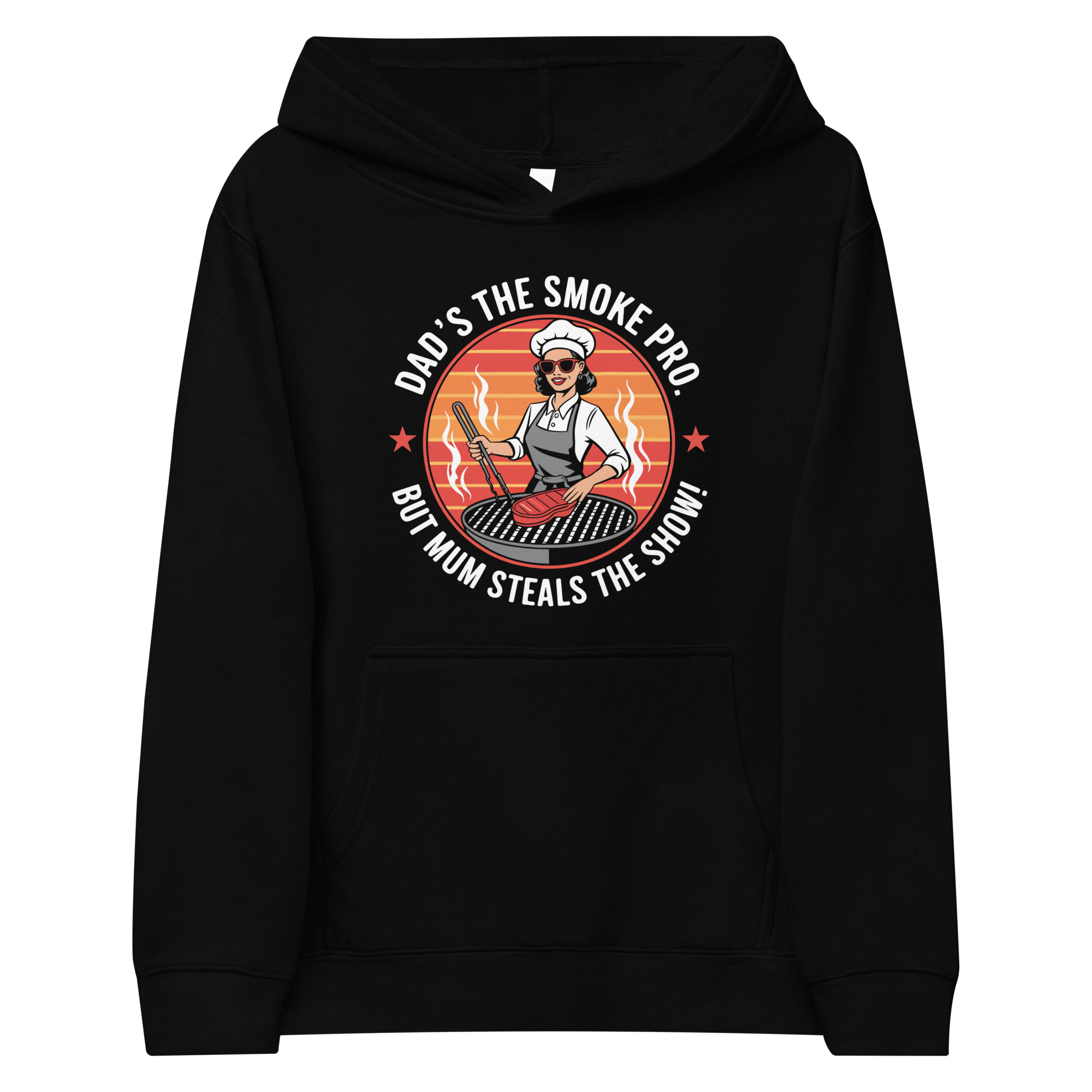 Dad’s the Smoke Pro, But Mum Steals the Show! Kids Hoodie