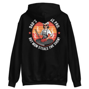 Dad’s the Smoke Pro, But Mum Steals the Show! Logo Hoodie