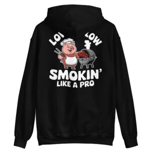 Low and Slow, Smokin’ Like a Pro Logo Hoodie