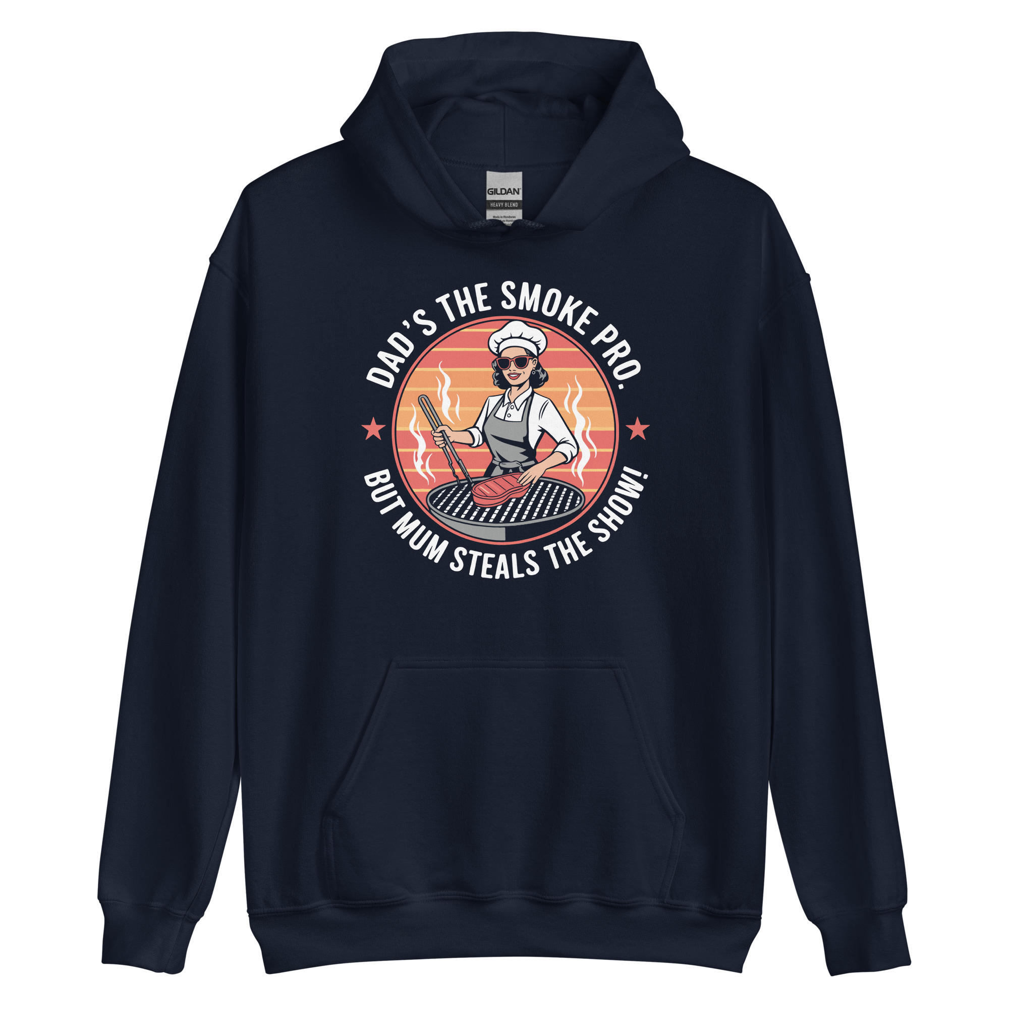 Dad’s the Smoke Pro, But Mum Steals the Show Hoodie - Image 3