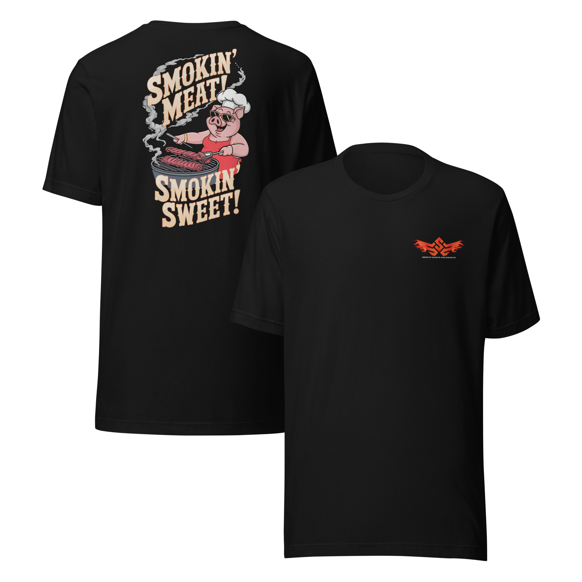 Smokin’ Meat! Smokin’ Sweet! Logo T-Shirt – Sweetie Edition - Image 2