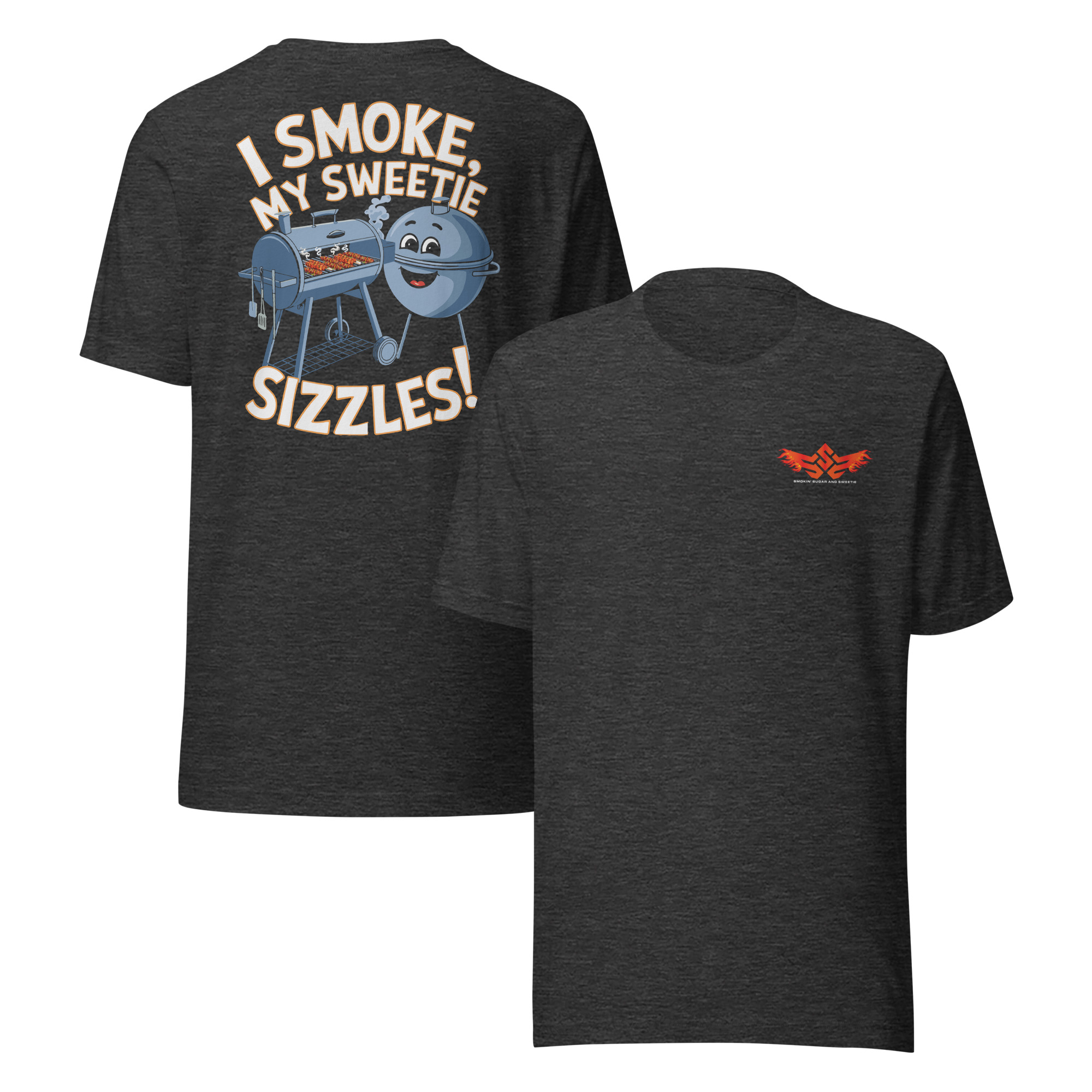 I Smoke, My Sweetie Sizzles! Logo T-Shirt - Image 4