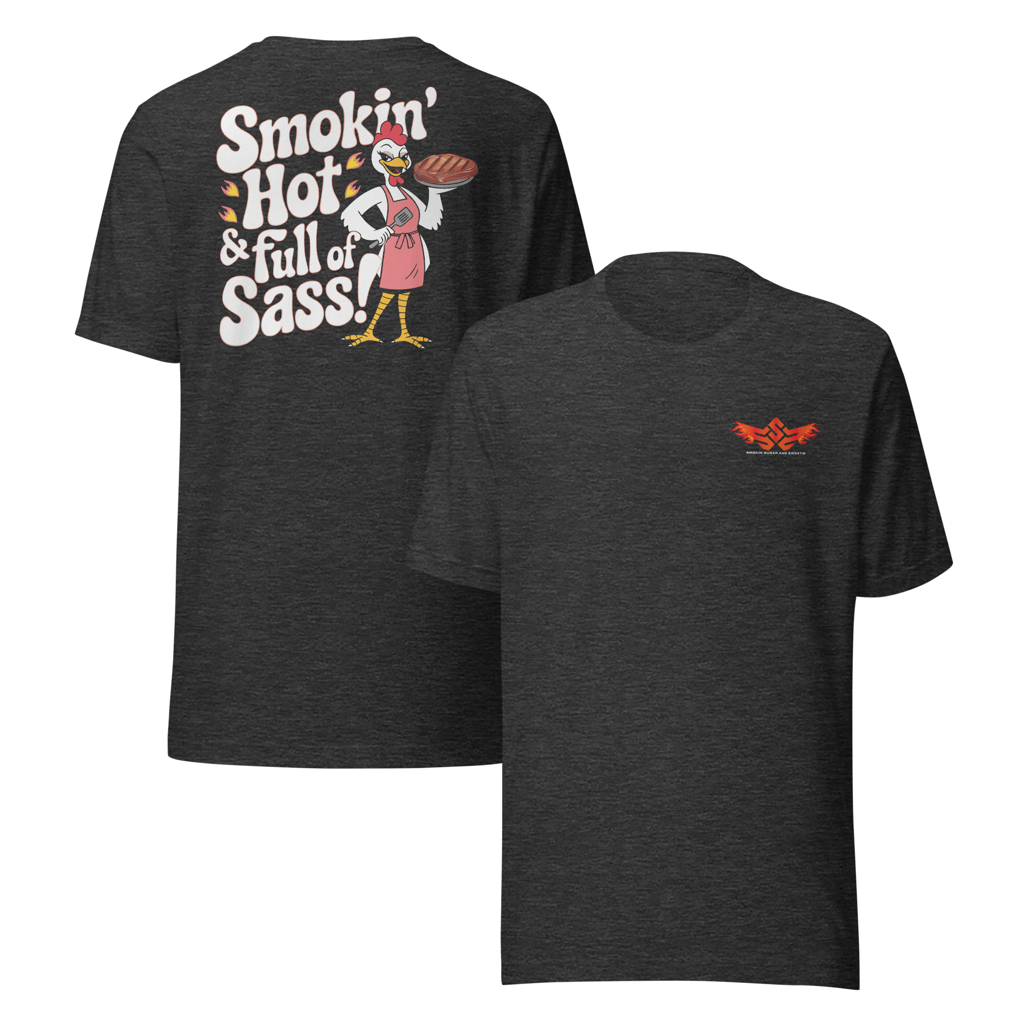 Smokin’ Hot & Full of Sass Logo T-Shirt - Image 4