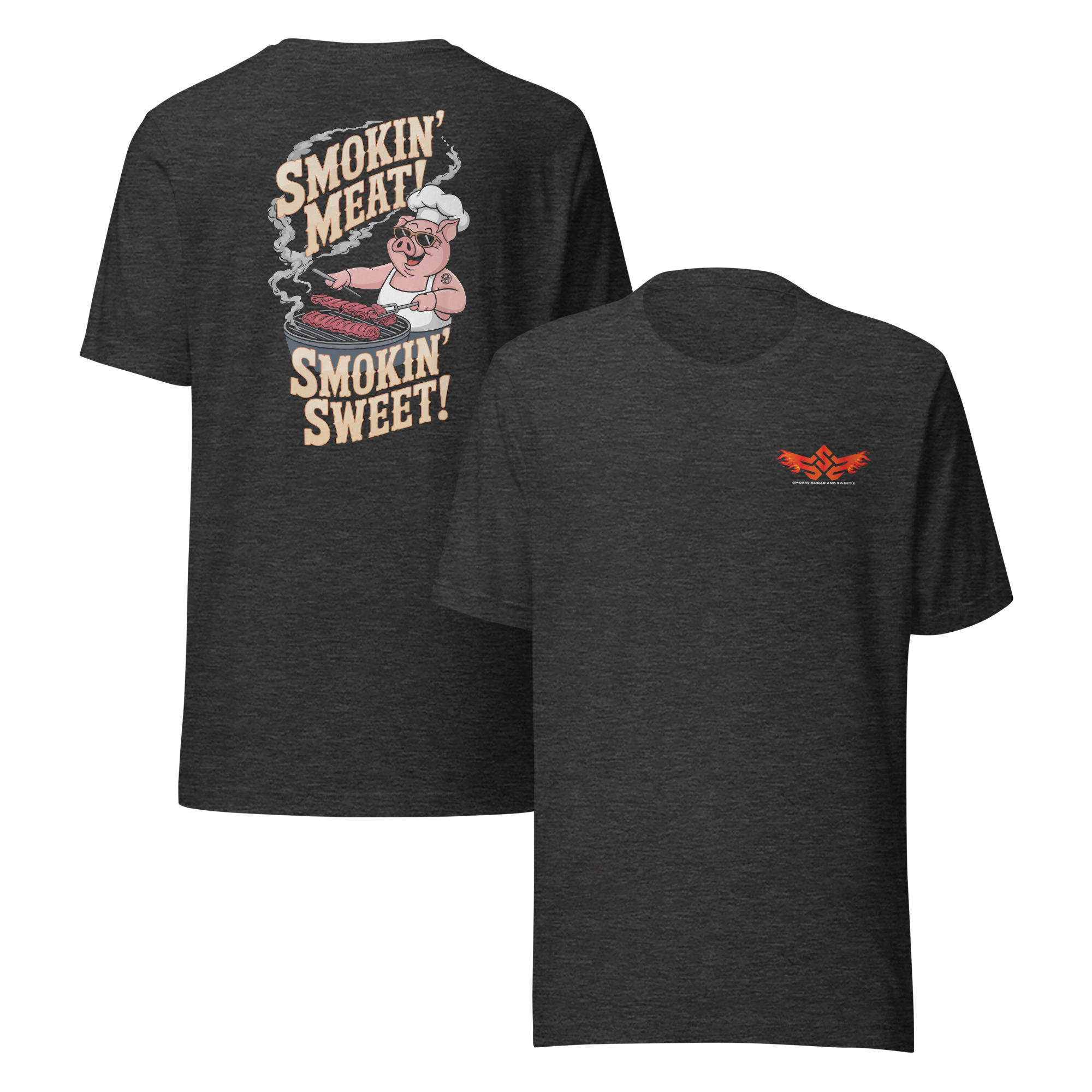 Smokin’ Meat! Smokin’ Sweet! Logo T-Shirt – Smokin’ Sugar Edition - Image 4