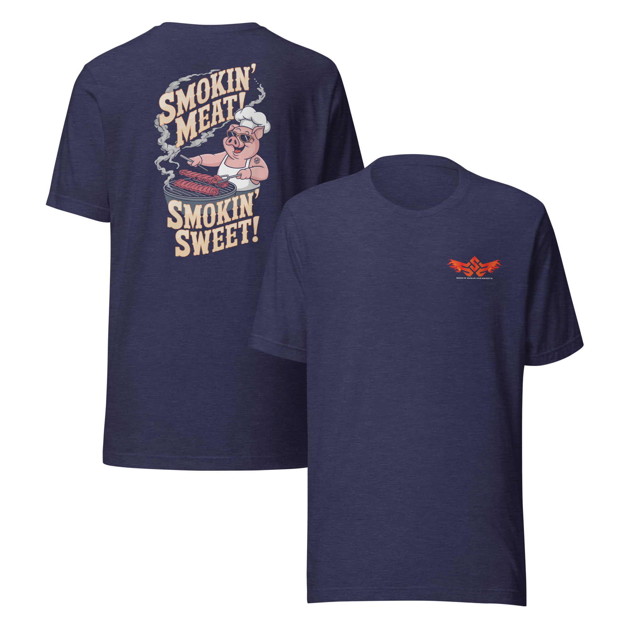 Smokin’ Meat! Smokin’ Sweet! Logo T-Shirt – Smokin’ Sugar Edition - Image 3