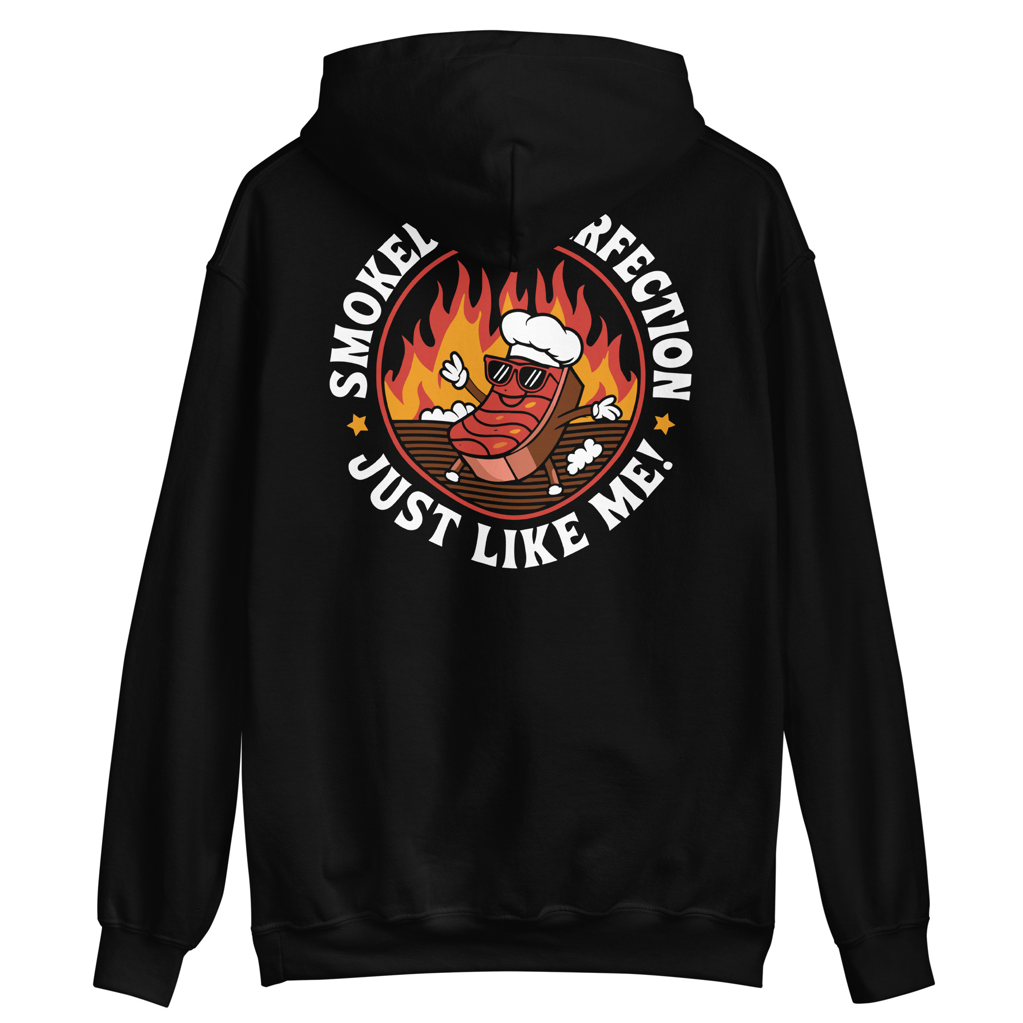 Smoked to Perfection, Just Like Me Logo Hoodie - Image 4