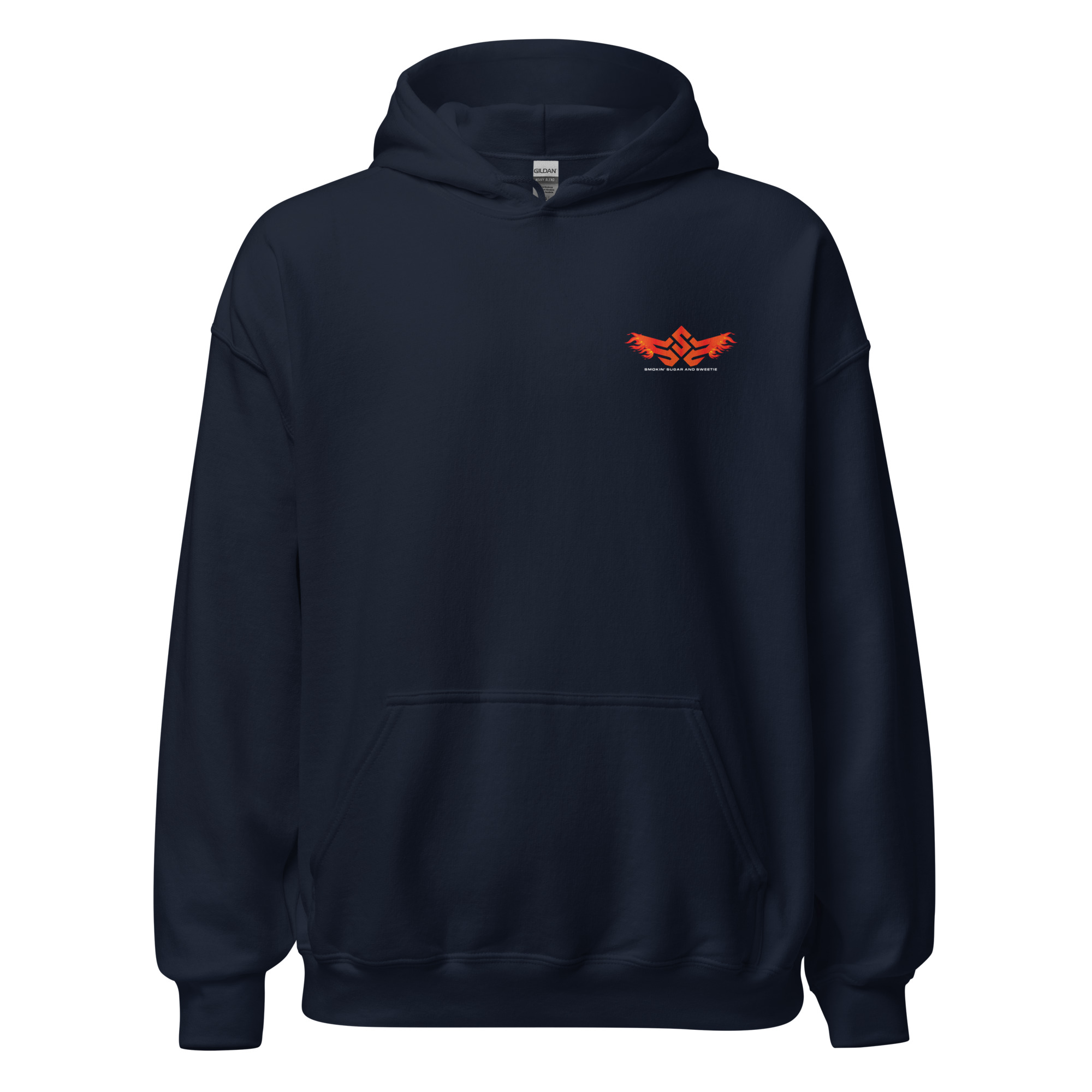 Dad’s the Smoke Pro, But Mum Steals the Show! Logo Hoodie - Image 6