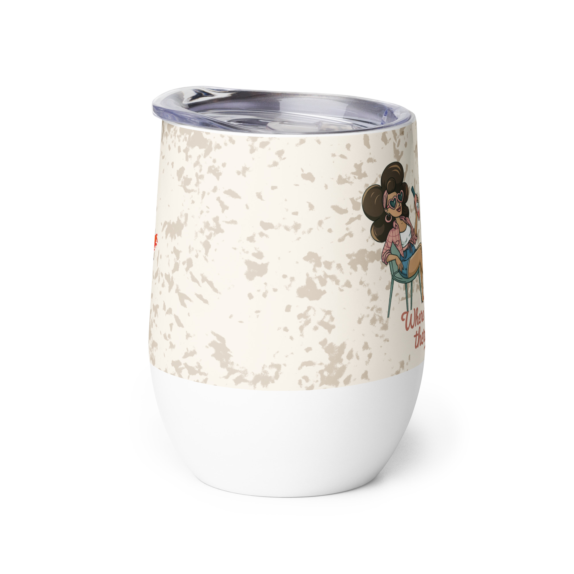 Where There Is Smoke, There Is Wine Wine Tumbler - Image 4